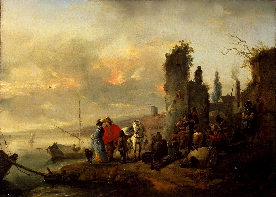 Philips Wouwerman - Seaport