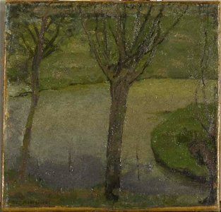 Piet Mondriaan - Irrigation ditch with two willows - 0333295 - Kunstmuseum Den Haag