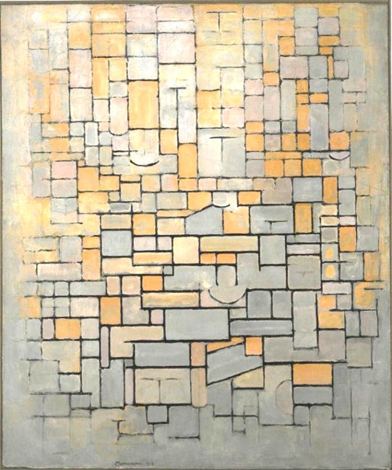 PIET MONDRIAN. Mondrian, Piet. 1872-1944. Tableau No. X, with