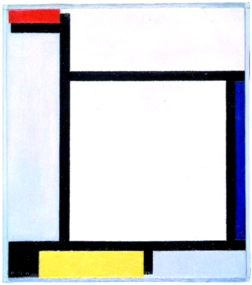 Piet Mondriaan - Compositie met rood, blauw, zwart, geel en grijs - 0334328 - Kunstmuseum Den Haag