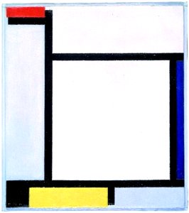 Piet Mondriaan - Compositie met rood, blauw, zwart, geel en grijs - 0334328 - Kunstmuseum Den Haag. Free illustration for personal and commercial use.