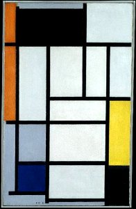 Piet Mondriaan - Composition with red, black, yellow, blue and grey - 0333163 - Kunstmuseum Den Haag. Free illustration for personal and commercial use.