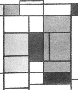 Piet Mondriaan - Tableau no. I - B113.153 (first state) - Piet Mondrian, catalogue raisonné. Free illustration for personal and commercial use.
