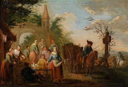 Pieter Angillis (circle) Poultry vendors