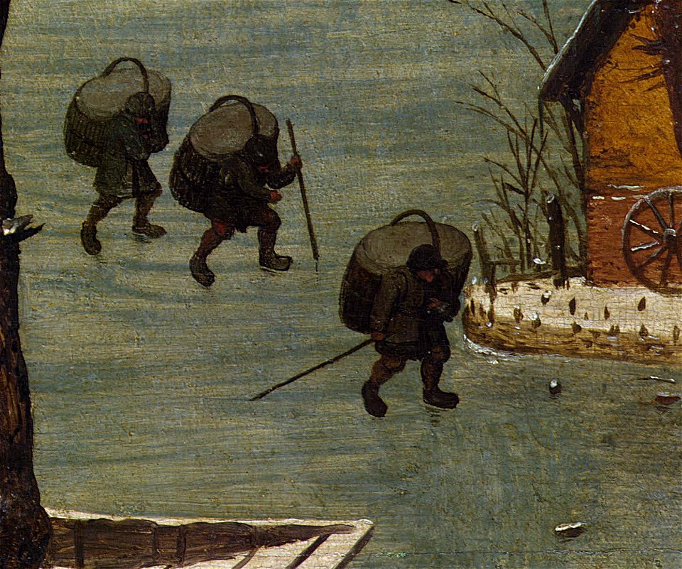 Pieter Bruegel der Ältere - Volkszählung zu Bethlehem (Drei Träger)