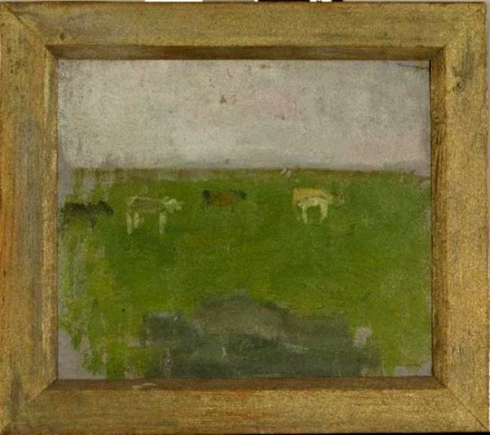 Piet Mondriaan - Landscape with four cows in profile - 0334242 - Kunstmuseum Den Haag