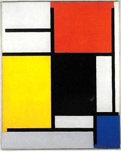 Piet Mondriaan - Composition with red, yellow, black, blue, and gray - 1038646 - Kunstmuseum Den Haag. Free illustration for personal and commercial use.