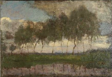 Piet Mondriaan - Bend in the Gein with row of eleven poplars IV - 0334267 - Kunstmuseum Den Haag