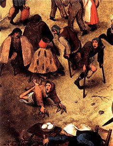 Pieter Bruegel the Elder - The Fight between Carnival and Lent (detail) - WGA3378