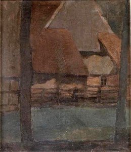 Piet Mondriaan - Rear gable of an Achterhoek farm building - 989.6.1 - Musée Sainte-Croix