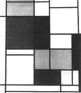Piet Mondriaan - Tableau no. II - B121.154 (first state) - Piet Mondrian, catalogue raisonné. Free illustration for personal and commercial use.