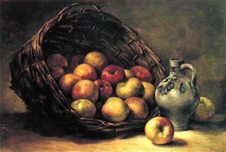 Piet Mondriaan - Mand met appels (authentiek) - A8 - Piet Mondrian, catalogue raisonné