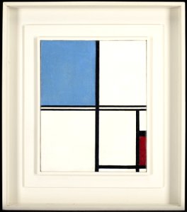 Piet Mondrian - Composition with Blue and Red - 75.83 - Minneapolis Institute of Arts. Free illustration for personal and commercial use.