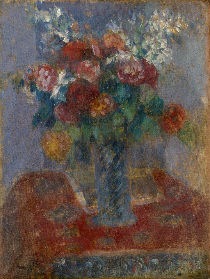 Pissarro - Bouquet de fleurs, um 1900
