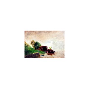 Pissarro - LAVANDIÈRE AU BORD DE LA RIVIÈRE
