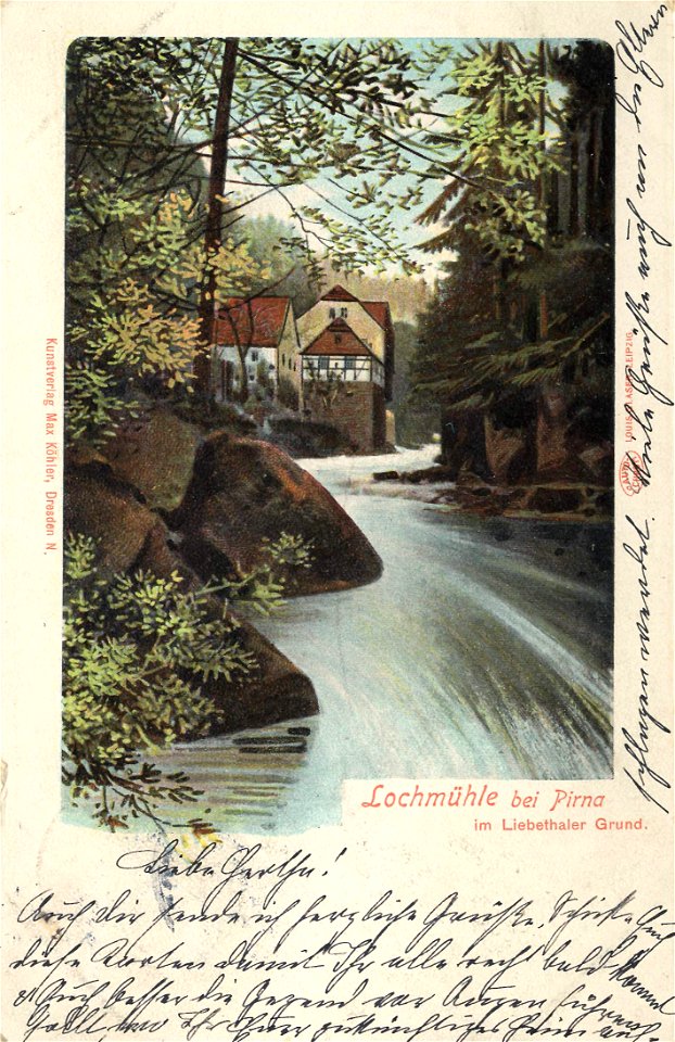 Pirna, Sachsen - Lochmühle (Zeno Ansichtskarten)