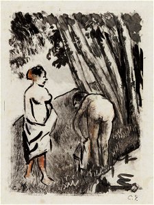 Pissarro - Bathers, 58.1382
