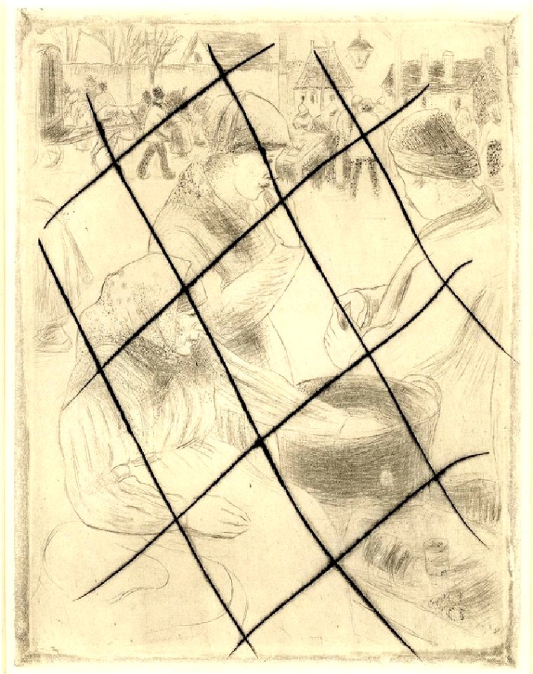 Pissarro - Marchande de Marrons, WA1955.54.7