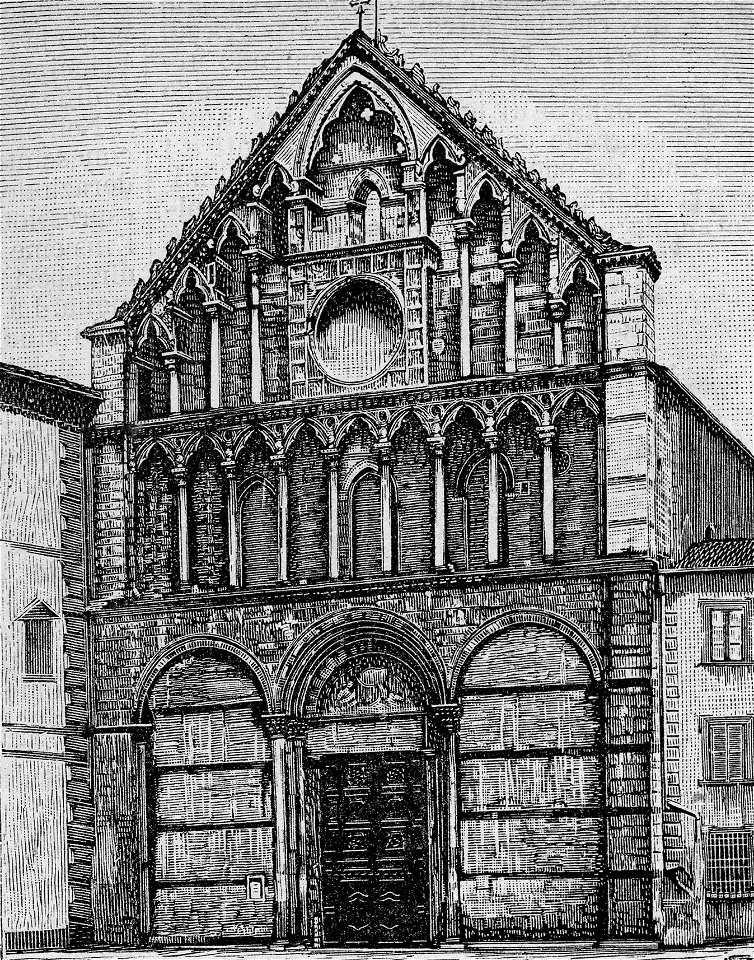 Pisa – Chiesa di Santa Caterina (xilografia)