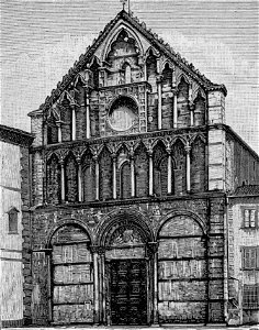 Pisa – Chiesa di Santa Caterina (xilografia)