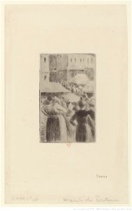 Pissarro - Marché de Pontoise, 3e état, btv1b69551946