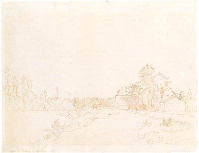 Pissarro - Bords de riviére, environs de Pontoise - 1868