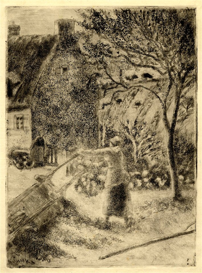 Pissarro - Femme vidant une brouette, 1949,0411.2599
