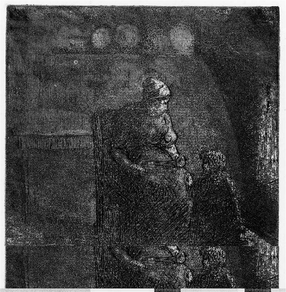Pissarro - Peasant Woman Feeding a Child, 1977.740