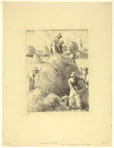 Pissarro - Haymakers of Eragny, 1961.344