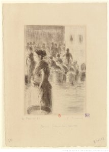 Pissarro - La bonne faisant son marché, 4e état, btv1b6955192c