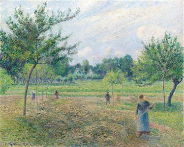 Pissarro - Haymaking at Éragny, 1892