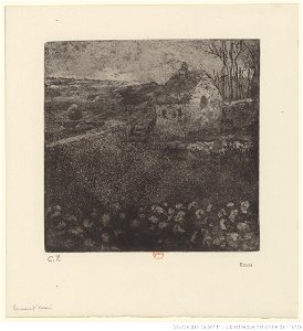 Pissarro - La masure, 7ème état, btv1b6955108f