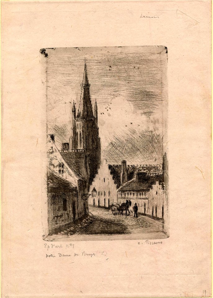 Pissarro - Notre-Dame de Bruges, 1949,0411.2628