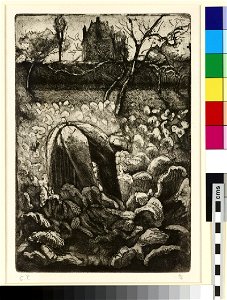 Pissarro - Femme dans un potager (Woman in a Kitchen Garden), WA1952.6.533