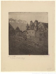 Pissarro - La ferme à Noël, Osny, 2e état, btv1b69551501