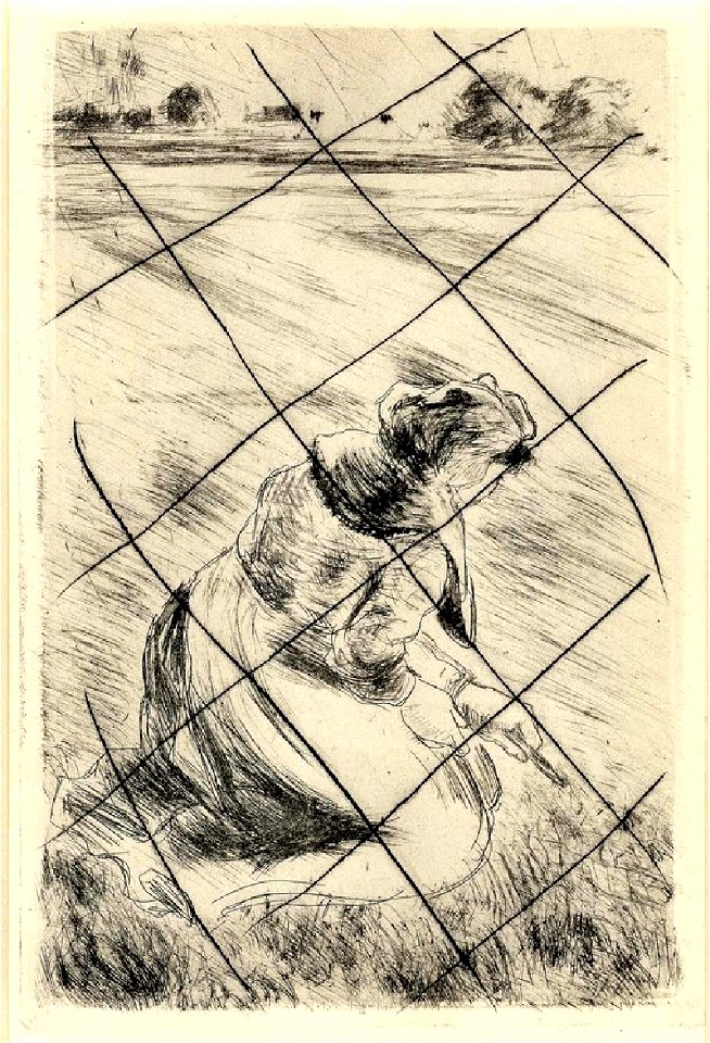 Pissarro - La Sarcleuse, WA1955.54.47