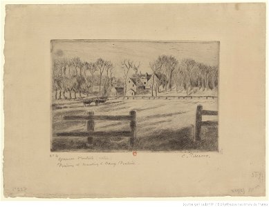 Pissarro - Prairie et moulin, à Osny, 6e état, btv1b6955163n