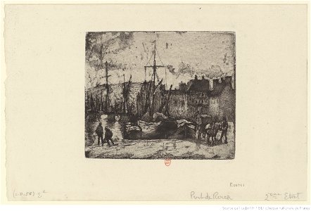 Pissarro - Port de Rouen, 2e état, btv1b6955157x