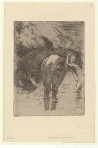 Pissarro - Les trois baigneuses, 2e état, btv1b6955265t