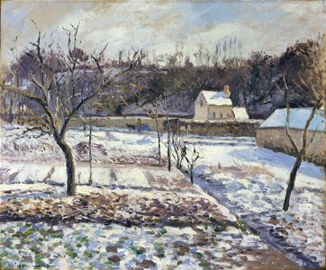 Pissarro - The Hermitage, Effect of Snow, 1874