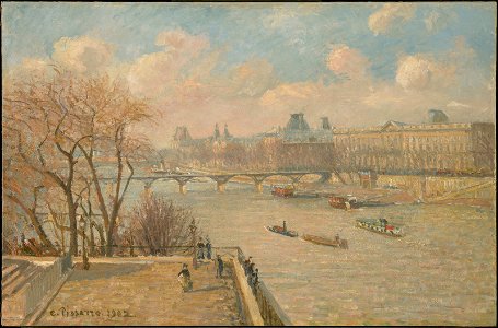 Pissarro - The Louvre from the Pont Neuf, 1902