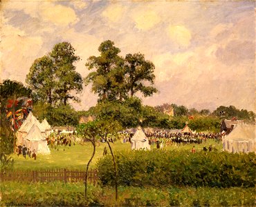 'Fête de Jubile à Bedford Park, Londres' by Camille Pissarro, 1897