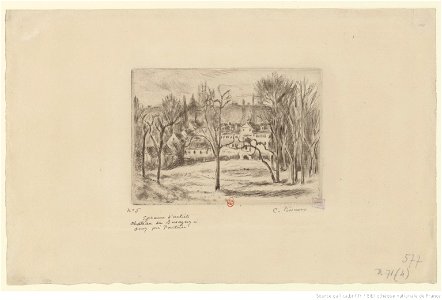 Pissarro - Château de Busagny, à Osny, 4e état, btv1b69551872