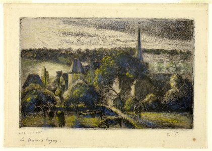 Pissarro - Church and Farm at Éragny, 1965.26