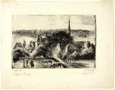 Pissarro - Church and Farm at Éragny, 1989.177