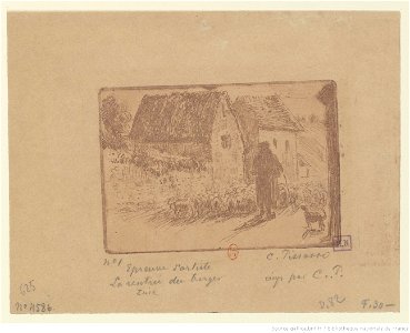 Pissarro - La rentrée du berger, btv1b69552096