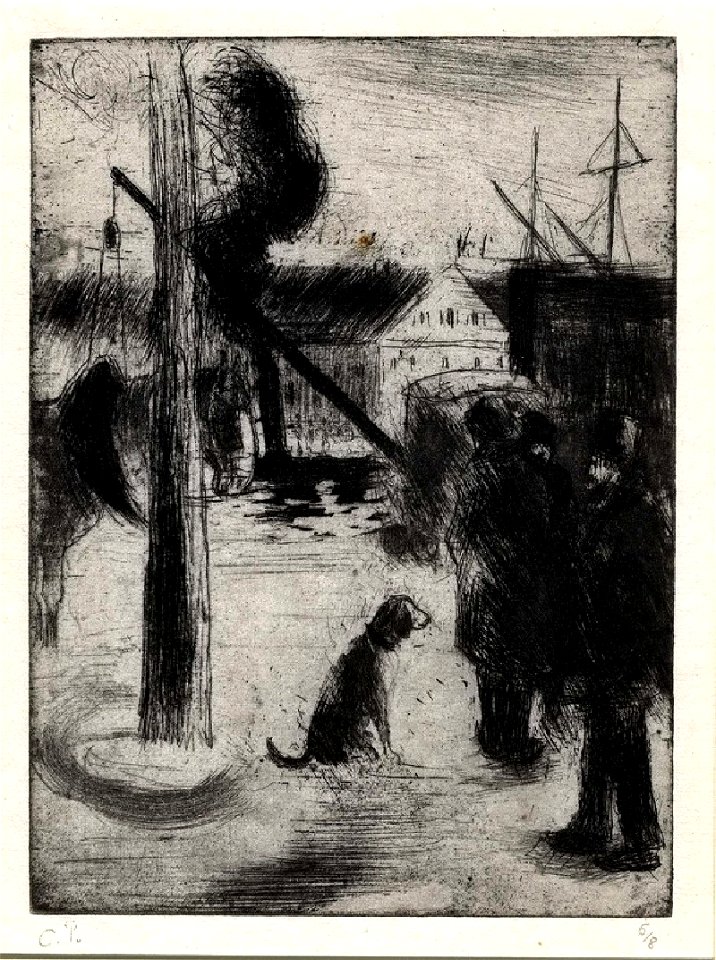Pissarro - Cours Boëldieu, à Rouen, WA1952.6.551