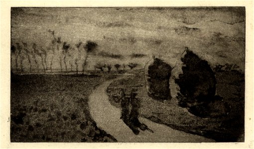 Pissarro - Crepuscule (avec Meules) (Twilight (with stacks)), 1949,0411.2597