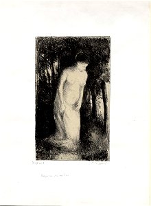 Pissarro - Baigneuse près d'un bois, WA1952.6.671