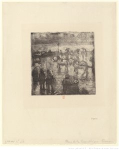Pissarro - Effet de pluie, 2ème état, btv1b6955143w